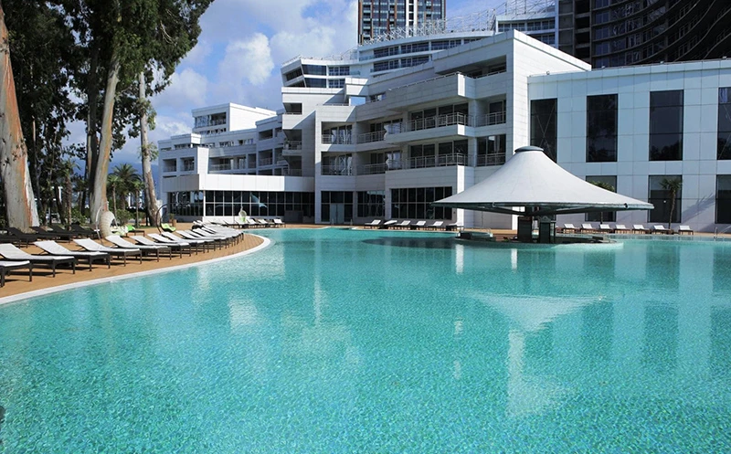 Palma Laguna pool, buildings and landscaped grounds in Batumi